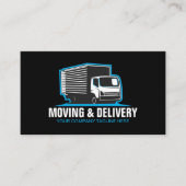 Box Truck Transport Hauling Delivery Service Compa Visitenkarte (Vorderseite)