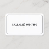 Box Truck Visitenkarte (Rückseite)