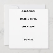 Box Turtle Einladung (Rückseite)