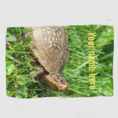 Box Turtle Golfhandtuch (Horizontal)