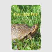 Box Turtle Golfhandtuch (Vorderseite)