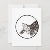 Box Turtle Note Card Mitteilungskarte (Vorderseite)