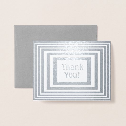 Box Vielen Dank Folienkarte (Vorderseite mit Umschlag)