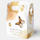 Box Watercolor Boho Butterfly Baby Dusche Gefallen Geschenkschachtel (Geöffnet)