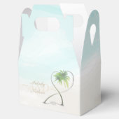 Box "Watercolor Tropical Beach Wedding" Geschenkschachtel (Geöffnet)