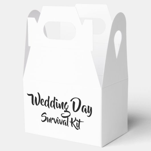 Box "Wedday Survival Kit" Geschenkschachtel (Geöffnet)