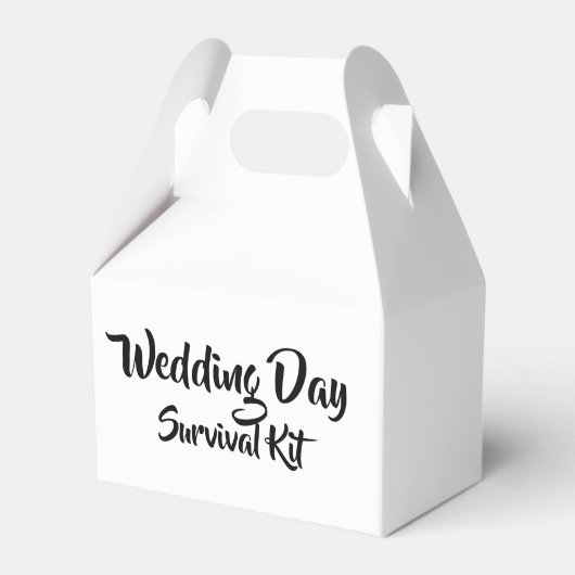 Box "Wedday Survival Kit" Geschenkschachtel (Vorderseite)