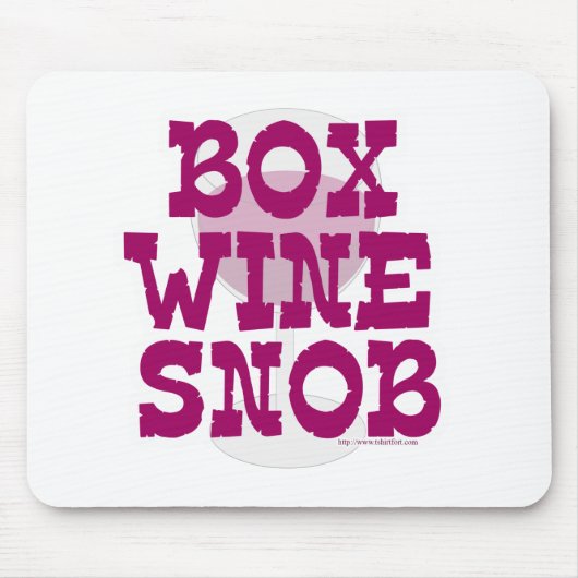 Box Weinsnob Mousepad (Vorne)