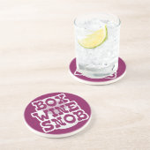 Box Weinsnob Sandstein Untersetzer (Seite)