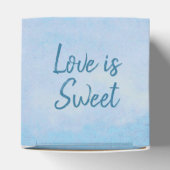 Box "White Wedding Ribbon Heart Favor" Geschenkschachtel (Oben)