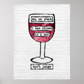 Box Wine Glass Poster (Vorne)