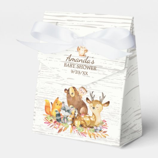 Box Woodland Animals Baby Showroom Geschenkschachtel (Vorderseite)
