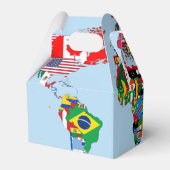 Box "World Map of Flags" Geschenkschachtel (Rückseite)