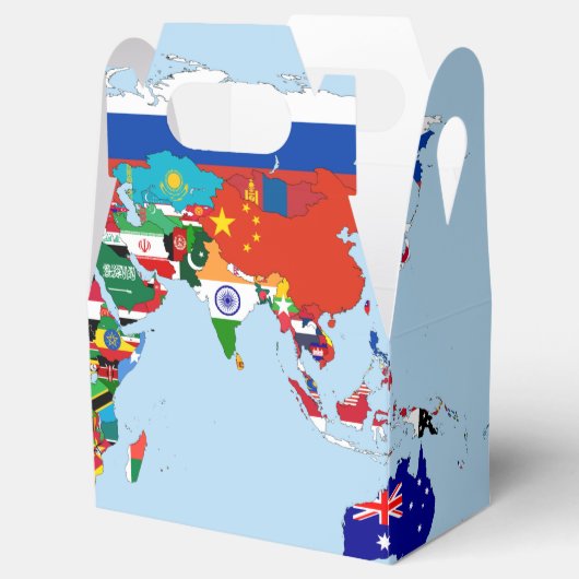 Box "World Map of Flags" Geschenkschachtel (Geöffnet)