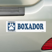 Boxador Blau Autoaufkleber (Auf Auto)