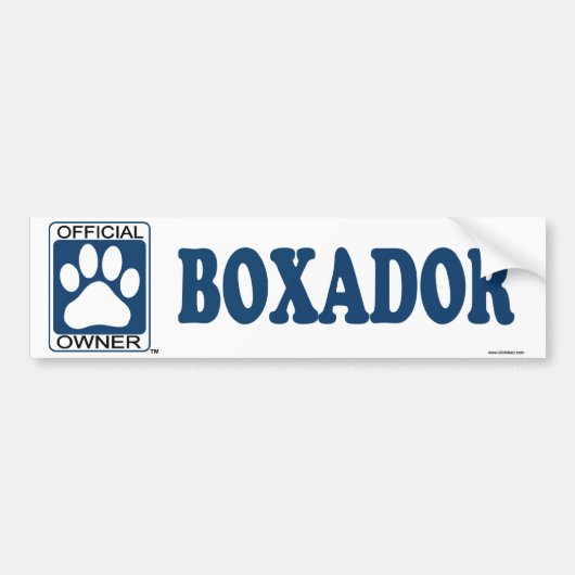 Boxador Blau Autoaufkleber (Vorne)