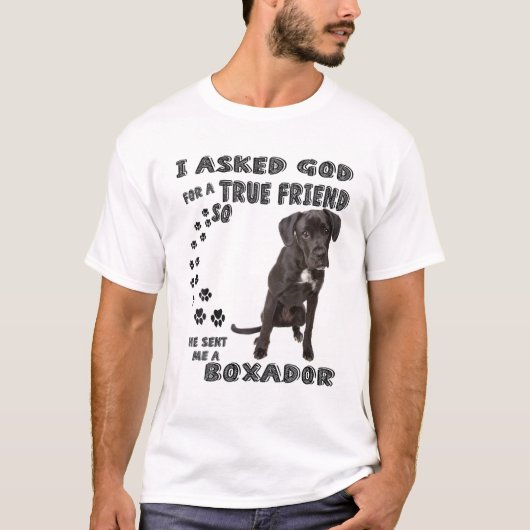 Boxador Quote Mama, Boxerlab Vater Kostüm, Boxer L T-Shirt (Vorderseite)