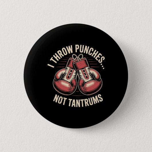 Boxangebot Meme Starke Punches Null Drama Punch Button (Vorderseite)