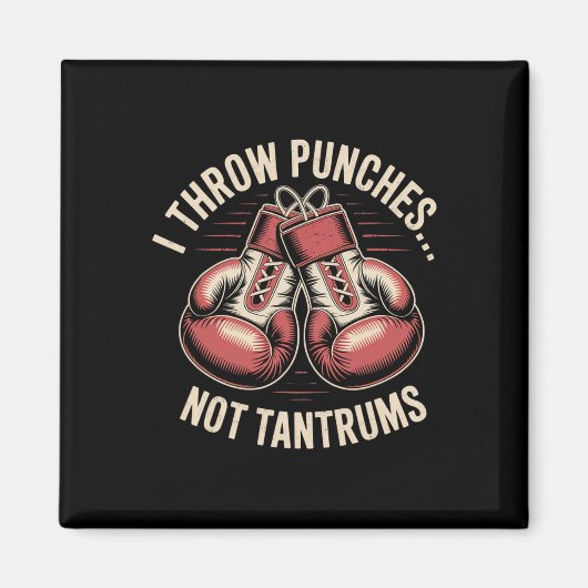 Boxangebot Meme Starke Punches Null Drama Punch Magnet (Vorne)