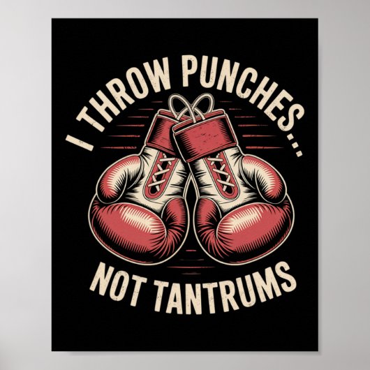 Boxangebot Meme Starke Punches Null Drama Punch Poster (Vorne)