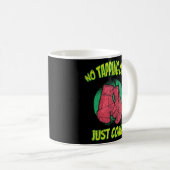Boxangebot und Vintage Boxer-Boxhandschuhe Kaffeetasse (VorderseiteRechts)