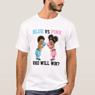Boxbabys Boxkampf Geschlecht Enthüllung Blau oder  T-Shirt