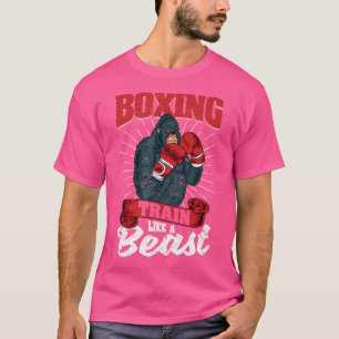Boxbahn wie ein Bestie Kickboxing Kickboxer Gym T-Shirt