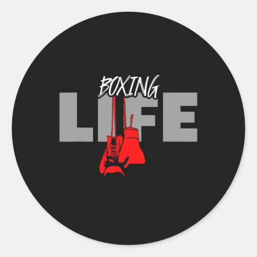 Boxbekleidung - Boxen 2  Runder Aufkleber (Vorderseite)