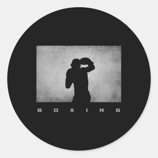 Boxbekleidung - Boxen 4 Runder Aufkleber (Vorderseite)