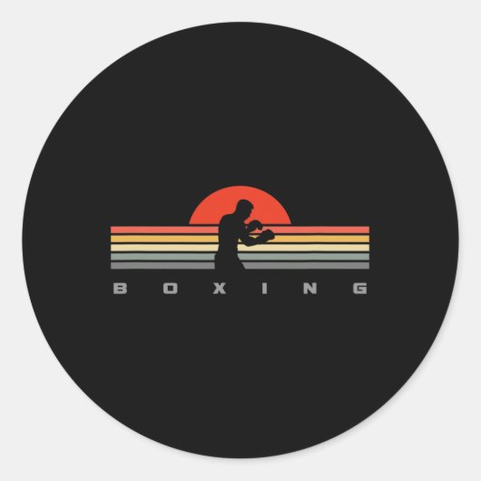 Boxbekleidung - Boxen 5 Runder Aufkleber (Vorderseite)