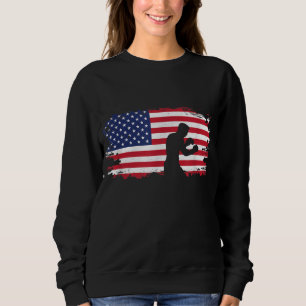 Boxbox für amerikanische Flagge - Boxer Boxing Sweatshirt