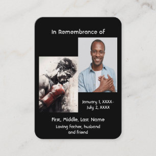 Boxbox für Memorial Pocket Card Visitenkarte
