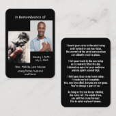 Boxbox für Memorial Pocket Card Visitenkarte (Vorne/Hinten)