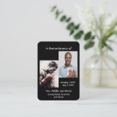 Boxbox für Memorial Pocket Card Visitenkarte (Stehend Vorderseite)