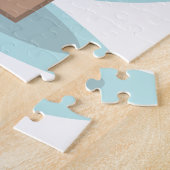 Boxbox mit Weihnachtsdekoration und Weihnachtsmann Puzzle (Seite)