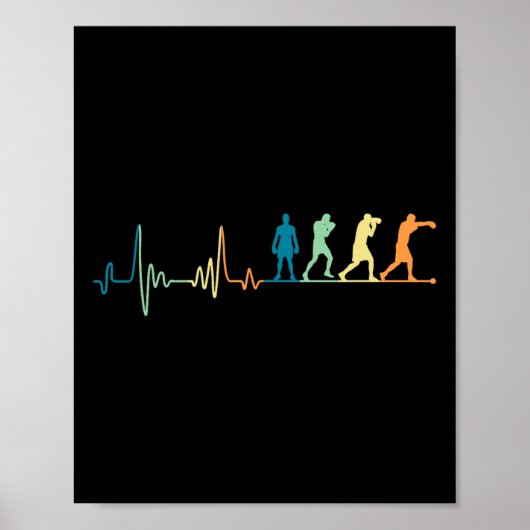 Boxboxen für Retro-Boxen - Boxer-Kickbo Poster (Vorne)