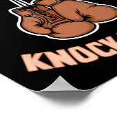Boxboxen Mama sagte "Knock U Out Fighting S Poster (Ecke)