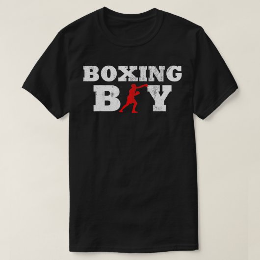 Boxboy Player Silhouette Sportgeschenk T-Shirt (Design vorne)