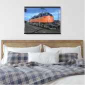 Boxcab Milwaukee Road, elektrisch #E34A_Trains Leinwanddruck (Insitu (Schlafzimmer))