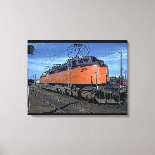 Boxcab Milwaukee Road, elektrisch #E34A_Trains Leinwanddruck (Vorderseite)
