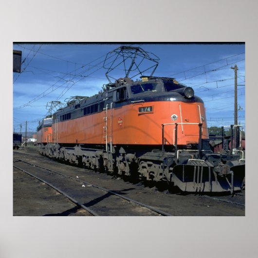 Boxcab Milwaukee Road, elektrisch #E34A_Trains Poster (Vorne)