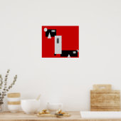 Boxcar Modern Art Poster Print (Küche)