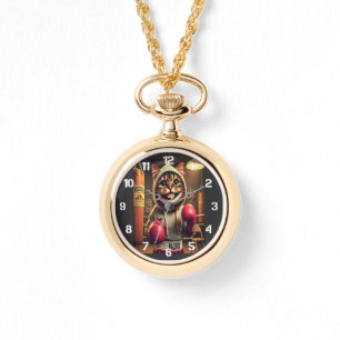 Boxchamp? - Katze mit Boxhandschuhen Armbanduhr