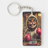 Boxchamp? - Katze mit Boxhandschuhen Schlüsselanhänger (Vorderseite)