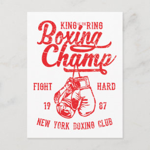 Boxchamp New York Boxing Club Postkarte