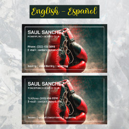 Boxclub Bilingual Spanish Business Card Visitenkarte