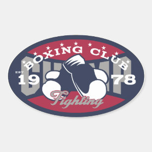 Boxclub Ovaler Aufkleber