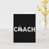Boxcoach Boxtrainer Retro Karte (Gelbe Blume)
