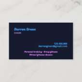 Boxcoach Club Visitenkarte (Rückseite)