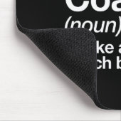 Boxcoach Funny Sports Definition Trainer Marti Mousepad (Ecke)